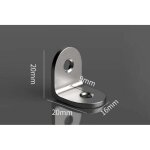 Tigrezy - 50pcs querre de fixation 20x20 mm equerre fixation en acier inoxydable querre tagre angle ...