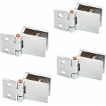 Tigrezy - charniere, 4 pcs clip de porte en verre charnière, charnière pour porte en verre de meuble ... Tigrezy - charniere, 4 pcs clip de porte en verre charnière, charnière pour porte en verre de meuble ...
