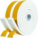 Tigrezy joint adhsif en caoutchouc pour fenetre porte entre de garage douche 2 rouleaux 25mm x 10mm ...