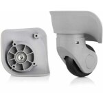 Tigrezy - paire de roulettes de valise universelles de rechange durables en caoutchouc silencieux multidirecti ...