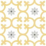 Tinker - carrelage carreaux de ciment enigma jaune 25x25 cm