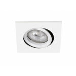 Tipo c - 230 encastr� gu10 carr� orientable et basc. blanc lpe non incl. aric 4146