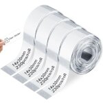 Tiquettes autocollantes pour �crire, 14 x 30 mm �tiquette transparent thermique pour marklife p11 / p12 ...