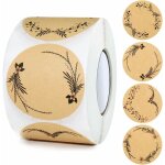 Tiquettes autocollantes kraft rondes tiquettes  confiture de 5 cm tiquettes adhsives autocollant ...