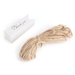 Tiquette volante en papier kraft, �tiquette cadeau, carte de message de remerciement (blanc), 100 pi�ces ...