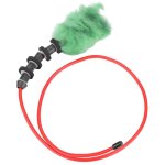Tir de paintball en laine avec cordon de nettoyage squeegee pour canon (vert)