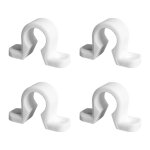 Lot de 4 colliers pour espagnolette système de fermeture pour volet battant et persienne blanc mat en ... Lot de 4 colliers pour espagnolette système de fermeture pour volet battant et persienne blanc mat en ...