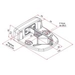 Tirard - sabot large aluminium automatique livr avec 2 cales noir ral 9005