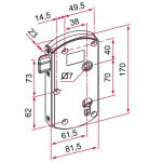 Serrure modulox  pne rglable sans bute blanc tirard gb591001