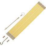 Tire fil �lectriques 33cm x 10 pi�ces jeu de baguettes fibre de verre, kit r�tractable d?installation ...