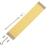 Tire fil lectriques 33cm x 10 pices jeu de baguettes fibre de verre, kit rtractable d'installation ...