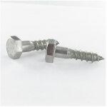 Tirefonds inox a2 6x25 - 10 pi�ces