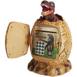Tirelire electronique pour enfant, ?uf de dinosaure tirelire coffre fort avec code de s�curit�, musique ...