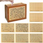 Tirelire japonaise en bois, tirelire vintage bote, goalsaverbox tirelire economie avec 8 objectifs 500 ...