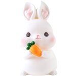 Tirelire lapin pour gar�ons et filles - �tanche - blanche - adorable - caoutchouc - forme lapin - pour ...
