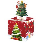 Tirelire de no�l pour les cadeaux en esp�ces, carte bo�te � argent de no�l � tirer diy, amusantes bo�te ...
