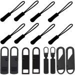 Tirettes de r�paration fermeture eclair, 16 pcs zipper pull, tirette fermeture eclair remplacement, pour ...