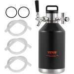 Vevor tireuse a biere portable 4 l mini growler pression reglable 030 psi mini fut a pression isotherme ...