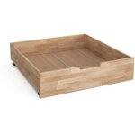 Tiroir  roulettes teddy, naturel bois, 92 x 89 cm, vitalispa