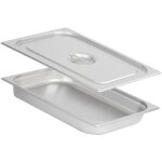 Mahlzeit bac gn 1 / 1 avec couvercle, hauteur 65 mm, diffrentes tailles, gastronorm, acier inoxydable ...