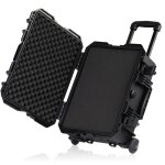 Zelsius - valise  transport avec rembourrage en mousse et roulettes, bote  outils, mallette pour appareil ...