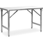 Table de mahlzeit en inox, 120 x 60 x 80 cm, table de travail, table de cuisine, table de préparation ... Table de mahlzeit en inox, 120 x 60 x 80 cm, table de travail, table de cuisine, table de préparation ...