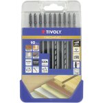 Coffret 10 lames de scie sauteuse pour le bois et mlamins - attache t - tivoly