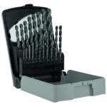 Tivoly - coffret de 19 forets m�taux e tbx hsse5% cobalt rev�tus blade 4 faces par 1 / 2 11456170015