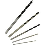 Coffret de 5 mèches bois 3 pointes hcs Ø1 - 1, 5 - 2 - 2, 5 - 3 mm ? adapté à un usage sur mini perceuse ... Coffret de 5 mèches bois 3 pointes hcs Ø1 - 1, 5 - 2 - 2, 5 - 3 mm ? adapté à un usage sur mini perceuse ...