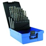 Tivoly - coffret foret e tbx hs cob blade 25 forets affutage 4 faces1 a 13 mm