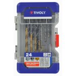 Tivoly - coffret ranger 24 pi�ces - mixtes per�age m�tal / b�ton / bois + vissage