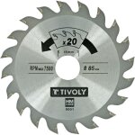 Lame pour mini - scie circulaire - � 85mm x 1, 3mm - coupe rapide et propre - denture altern�e (atb) ...