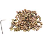 Tlily - 100 pièces séries m6 x 15mm meubles vis dans Écrou fileté inserts en bois boulon fixation connecteur ... Tlily - 100 pièces séries m6 x 15mm meubles vis dans Écrou fileté inserts en bois boulon fixation connecteur ...
