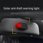 4 pices voiture nergie solaire simule alarme factice avertissement antivol led clignotant lumire ...