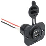 Car adaptateur allume - cigare double prise usb 12v pour tlphone portable tablette gps