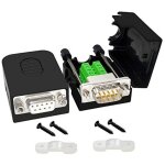Connecteur sans soudure db9 rs232 d - sub srie vers terminal de port 9 broches adaptateur mle avec ...