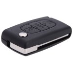 Retourner pliant a distance vehicule sans cle enveloppe coquille de clef pour 407 307 607 3 boutons