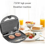 Toaster grill sandwich toaster grill plate 750w q - hb001