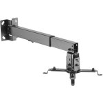 Toboli - support universel pour vid�o - projecteur 20kg fixation au plafond, au mur 43 - 65cm bras pivotant ...
