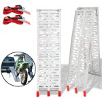 Tolletour - 2x pliable rampe de chargement antidérapante aluminium stabilité rampe d'accès pour véhicules ... Tolletour - 2x pliable rampe de chargement antidérapante aluminium stabilité rampe d'accès pour véhicules ...