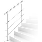Tolletour - garde - corps de porte fentre rampe d'escalier acier inoxydable main courante balustrade ...