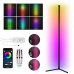Lampadaire led 7w colonne lumineuse rgb lampe d'angle avec télécommande - tolletour Lampadaire led 7w colonne lumineuse rgb lampe d'angle avec télécommande - tolletour