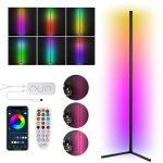 Lampadaire led rgb. d'angle lampe couleurs réglable. avec télécommande et app contrôle. multicolore eclairage ... Lampadaire led rgb. d'angle lampe couleurs réglable. avec télécommande et app contrôle. multicolore eclairage ...