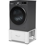 Tolletour socle pour machine � laver avec tiroir blanc ? support pour lave - linge ? 62, 5x54, 5x32, ...