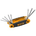 Jeu de 8 cle's torx a' trou engage' ex 20059t tolsen