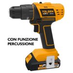 Kit tournevis tolsen mp20v se'rie 20v a' impact 10mm