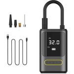 Mini pompe à air électrique, compresseur d'air portable gonfleur 150psi pneu sans fil, 4000mah avec affichage ... Mini pompe à air électrique, compresseur d'air portable gonfleur 150psi pneu sans fil, 4000mah avec affichage ...