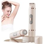 Tondeuse bikini pour femme, rasoir �lectrique 2 en 1, rechargeable, double t�te, �tanch�it� ipx7, humide ...