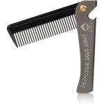 Tondeuses � cheveux et � barbe, peigne � barbe pliable de poche en m�tal et acier inoxydable, avec dents ...