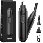 Tondeuse nez oreilles sans fil multifonction ? coupe poils nez, oreilles, sourcils, barbe & corps, usb ...
